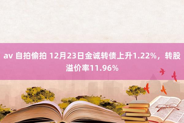 av 自拍偷拍 12月23日金诚转债上升1.22%,转股溢价率11.96%