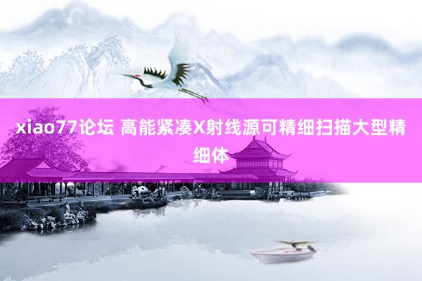 xiao77论坛 高能紧凑X射线源可精细扫描大型精细体