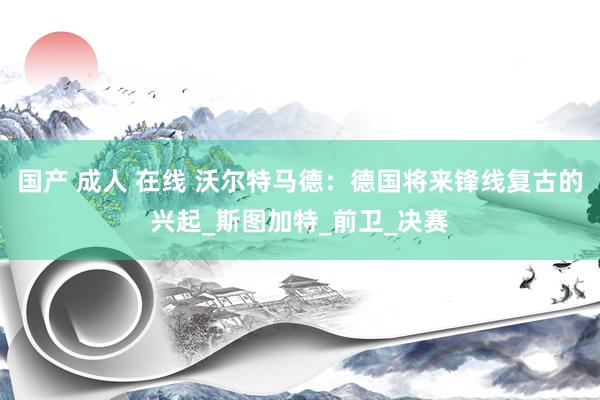 国产 成人 在线 沃尔特马德:德国将来锋线复古的兴起_斯图加特_前卫_决赛